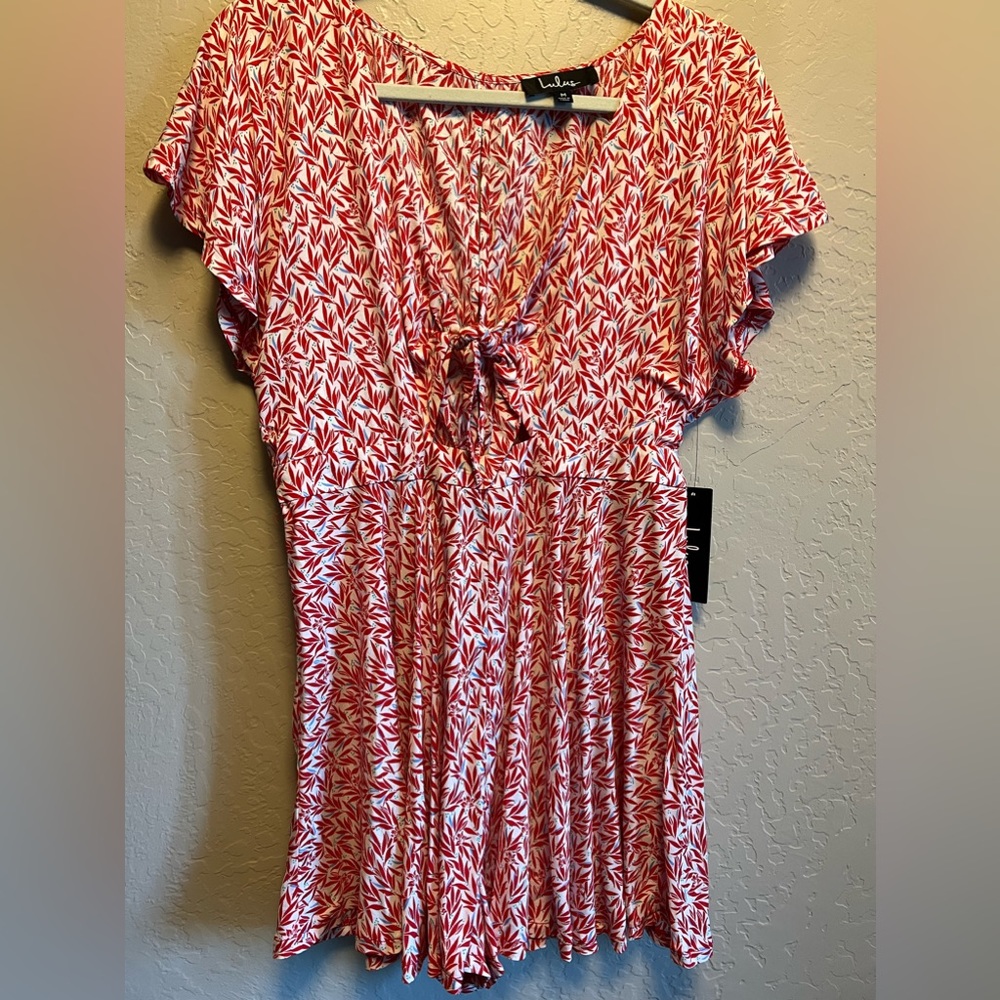 NWT Lulus red romper